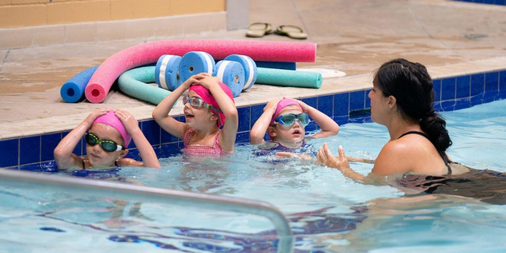 Teaching kids to swim