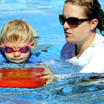 Teaching kids how to swim